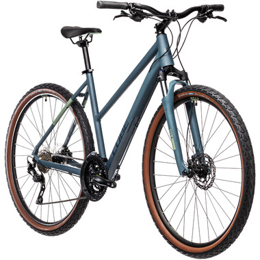 Bicicleta todocamino CUBE NATURE PRO TRAPEZ Mujer Azul 2021 0